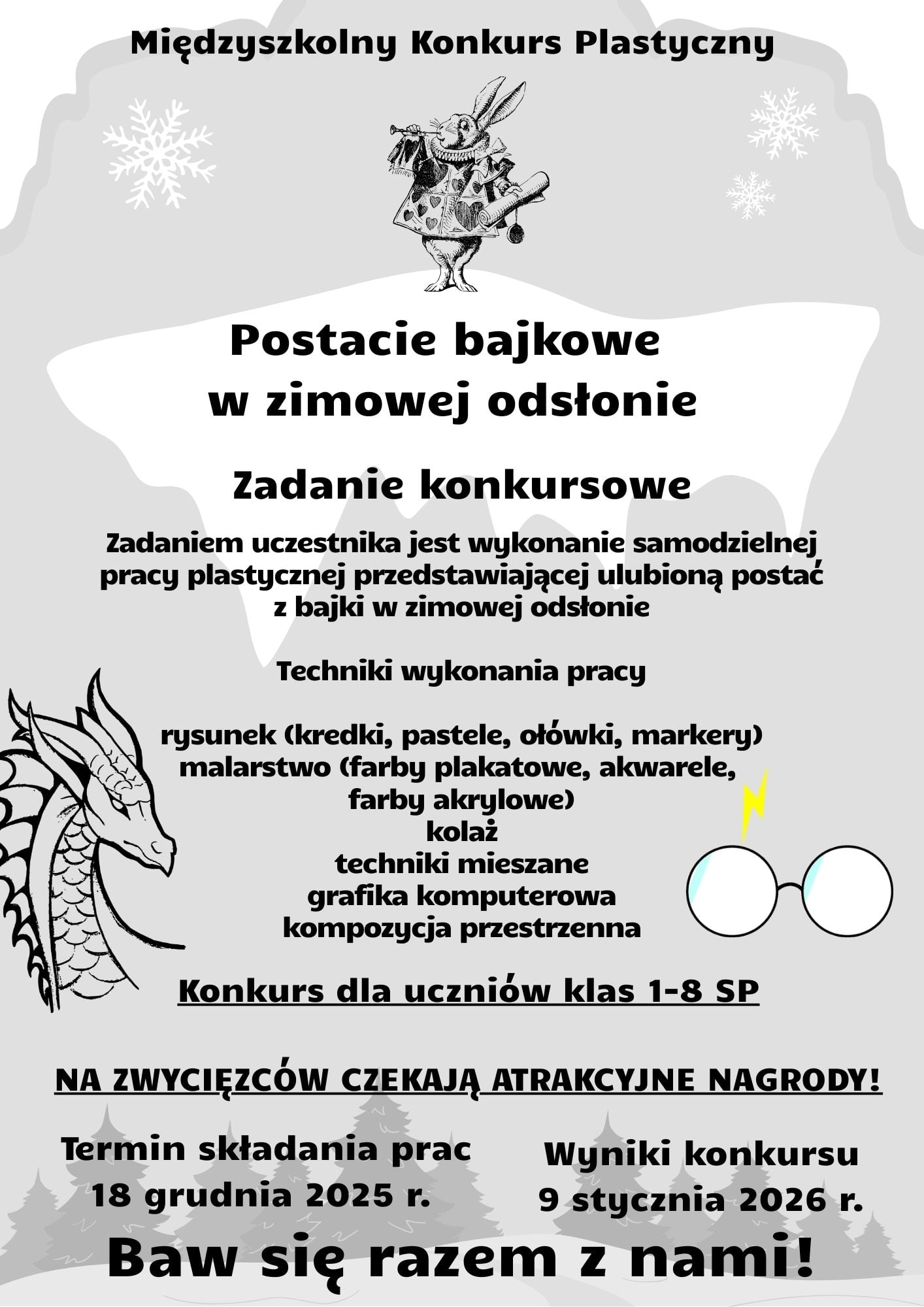postacie bajkowe zima 2025