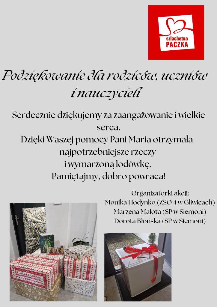 paczka podziekowanie
